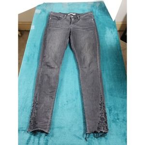 Levis 310 Jeans Womens Black Sz 30 Mid Rise Pants Stretch Skinny Ladies Denim
